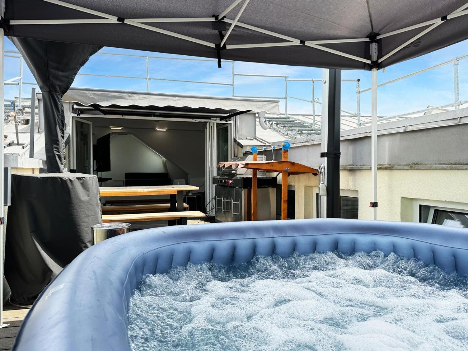 6 Zimmer Maisonette-Penthouse Pool Dachterrasse Luxus Múnich Exterior foto